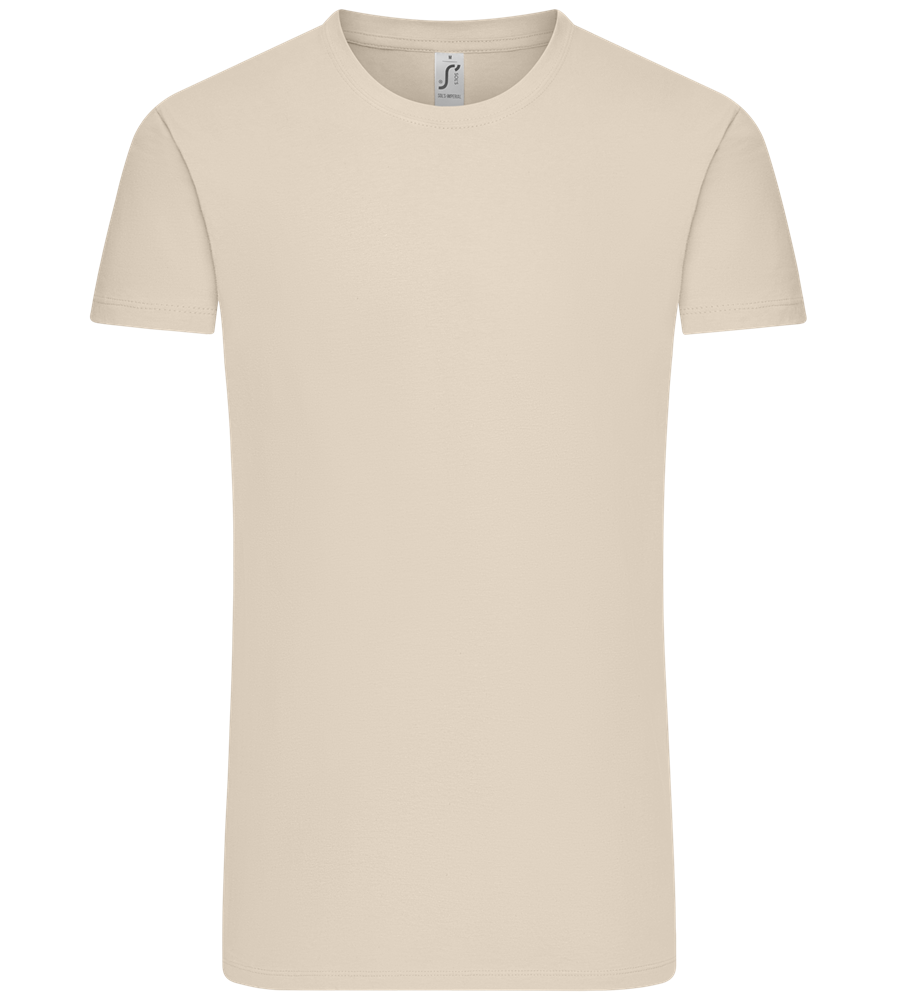 Premium men's t-shirt plus size CREAM front