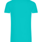 Premium men's t-shirt plus size CARIBBEAN BLUE back