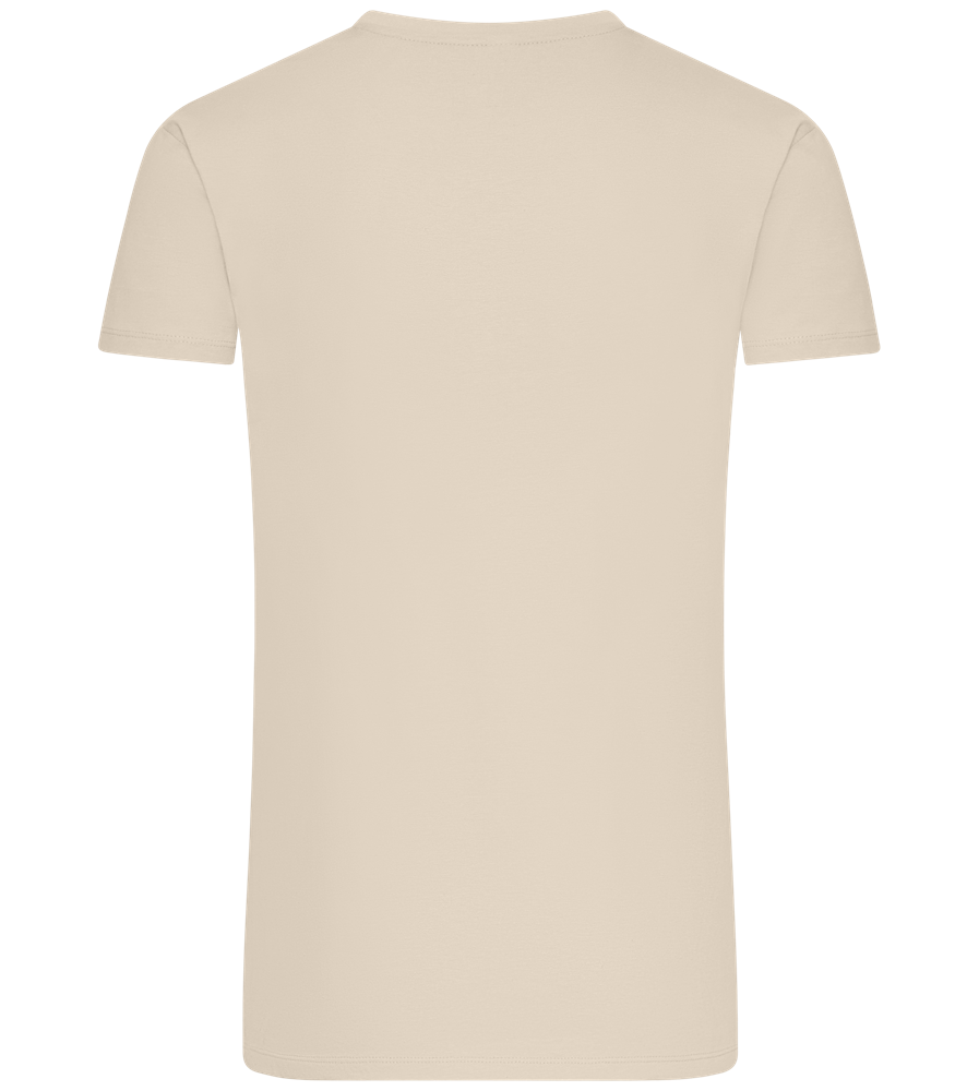 Premium men's t-shirt plus size CREAM back