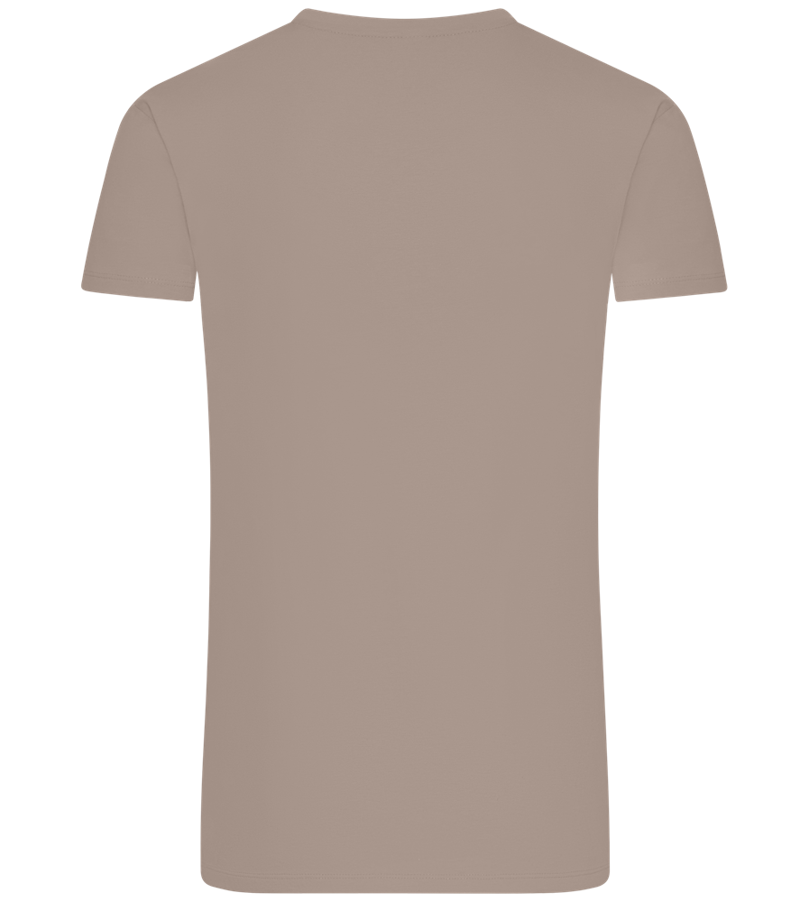 Premium men's t-shirt plus size LIGHT GRAY back