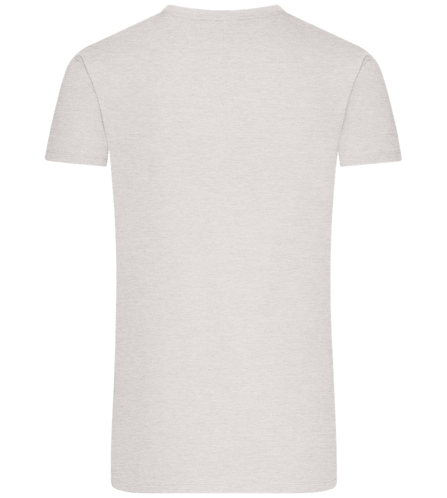 Premium men's t-shirt plus size VIBRANT WHITE back