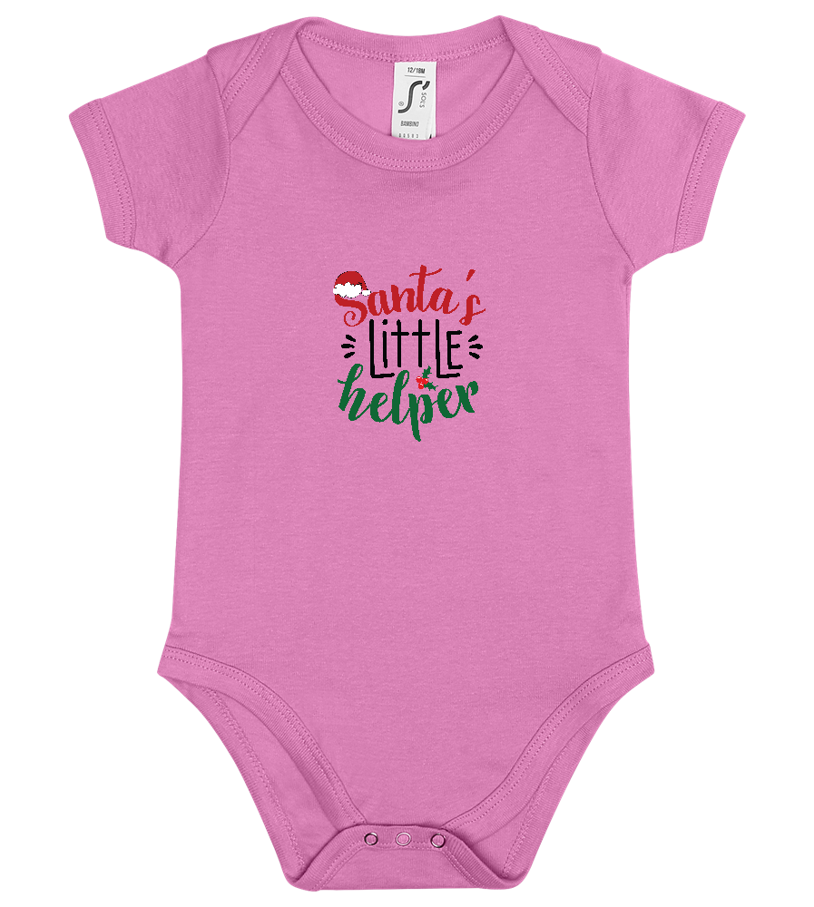 Santa's Little Helper Design - Baby bodysuit_PINK ORCHID_front