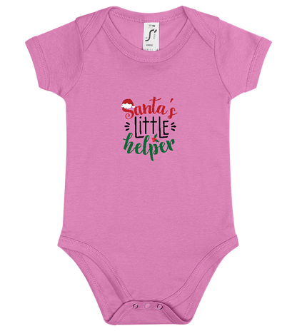 Santa's Little Helper Design - Baby bodysuit_PINK ORCHID_front