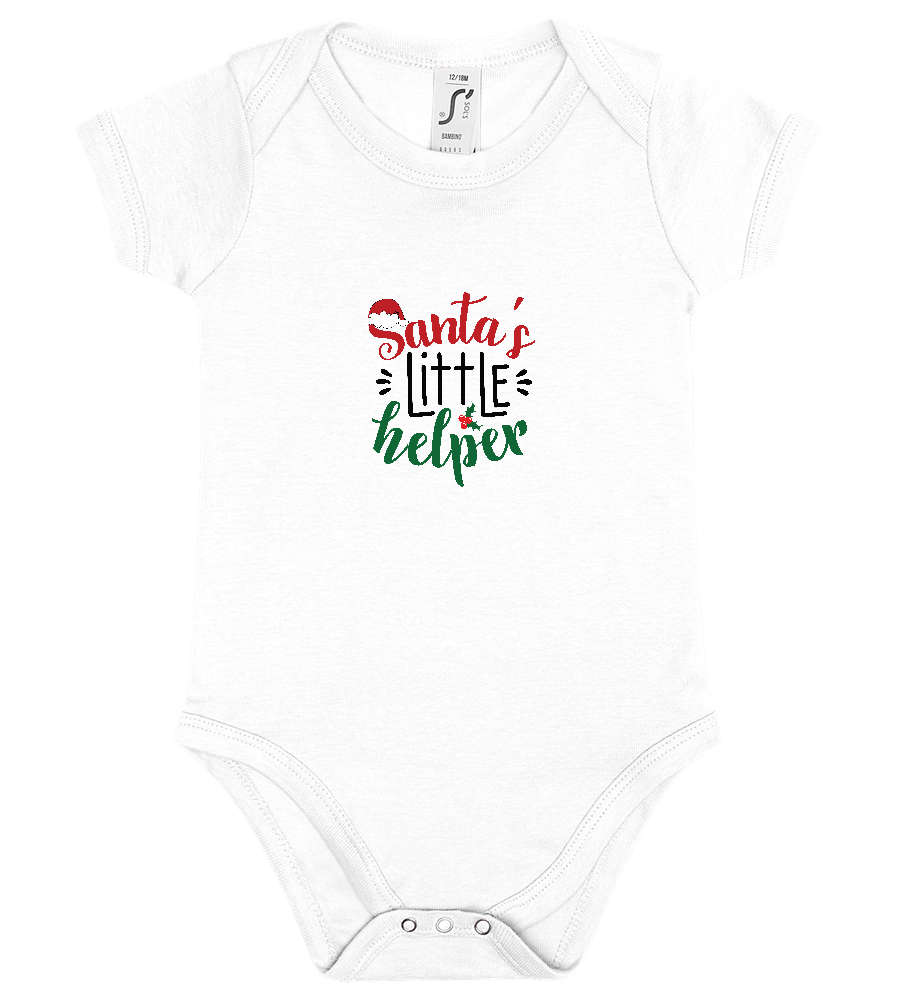 Santa's Little Helper Design - Baby bodysuit_WHITE_front