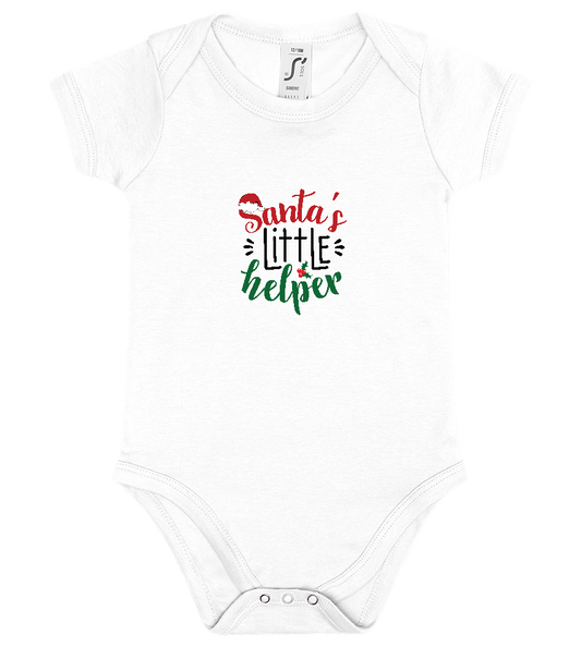 Santa's Little Helper Design - Baby bodysuit_WHITE_front