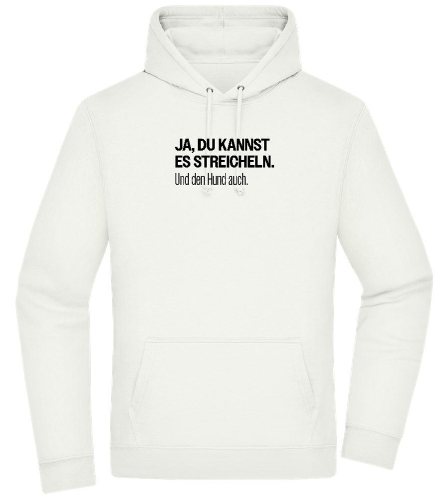 Du Kannst Es Streicheln Design - Premium Essential Unisex Hoodie_CREAMY GREEN_front