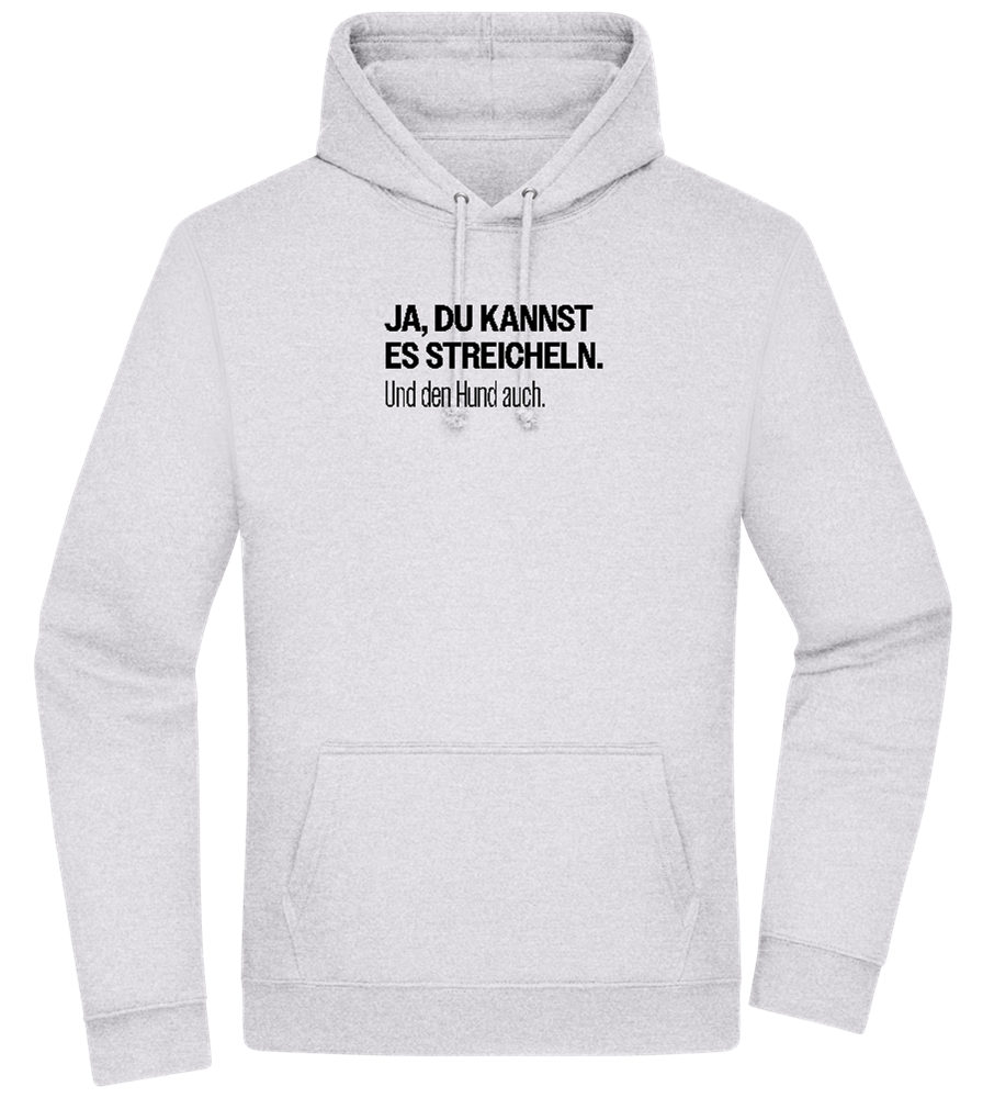 Du Kannst Es Streicheln Design - Premium Essential Unisex Hoodie_ORION GREY II_front