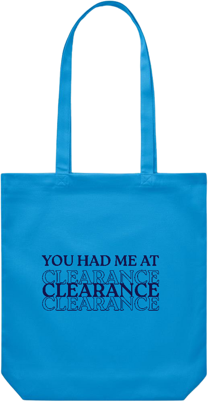 Clearance Design - Premium Canvas colored cotton shopping bag_TURQUOISE_front