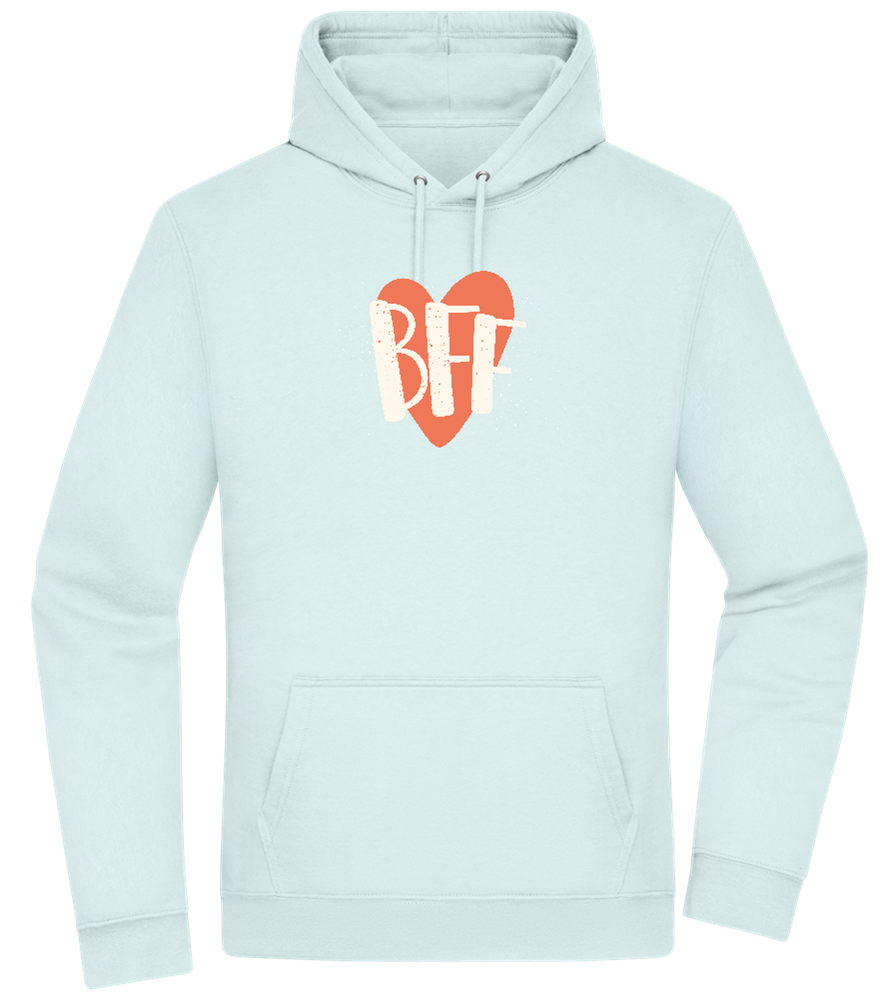 BFF Heart Design - Premium Essential Unisex Hoodie_ARCTIC BLUE_front