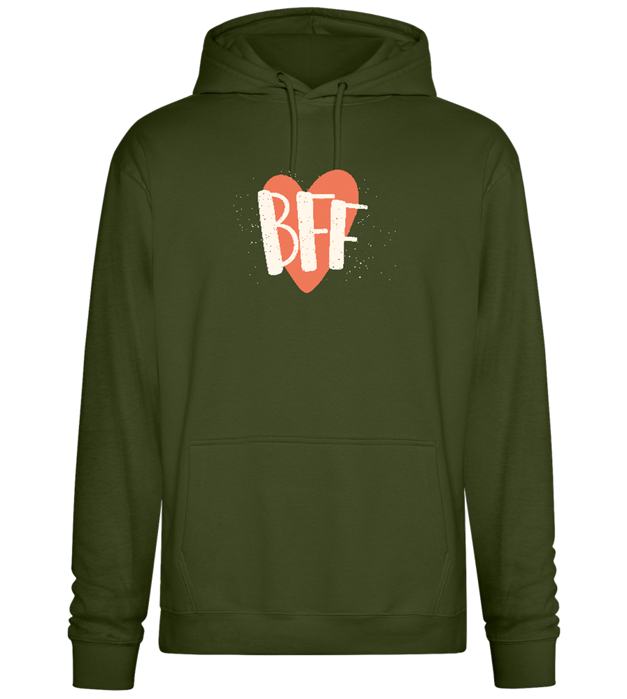 BFF Heart Design - Premium Essential Unisex Hoodie_ARMY_front