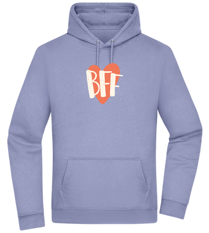 BFF Heart Design - Premium Essential Unisex Hoodie_BLUE_front