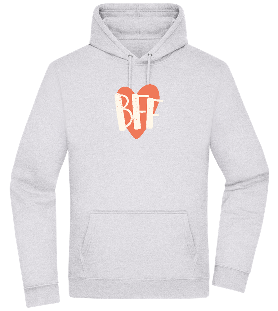 BFF Heart Design - Premium Essential Unisex Hoodie_ORION GREY II_front