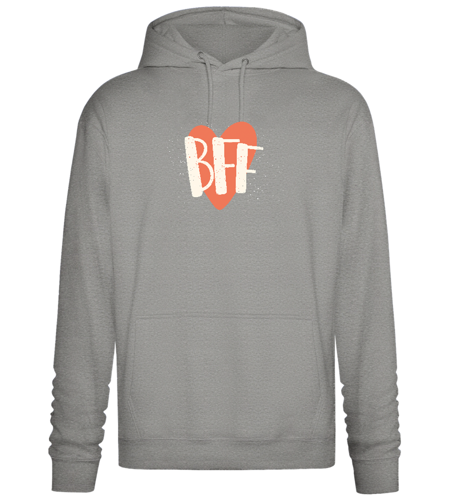 BFF Heart Design - Premium Essential Unisex Hoodie_ORION GREY II_front