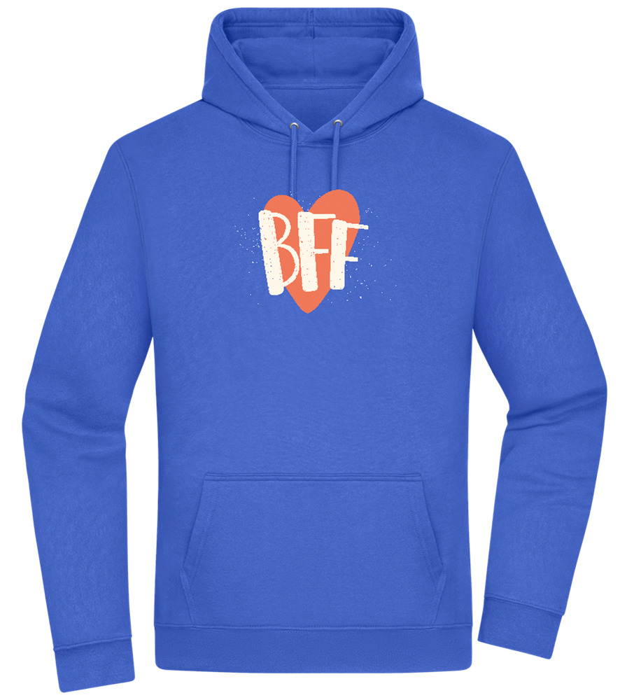 BFF Heart Design - Premium Essential Unisex Hoodie_ROYAL_front