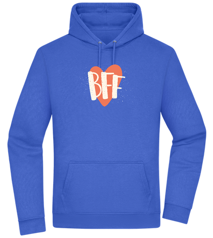 BFF Heart Design - Premium Essential Unisex Hoodie_ROYAL_front