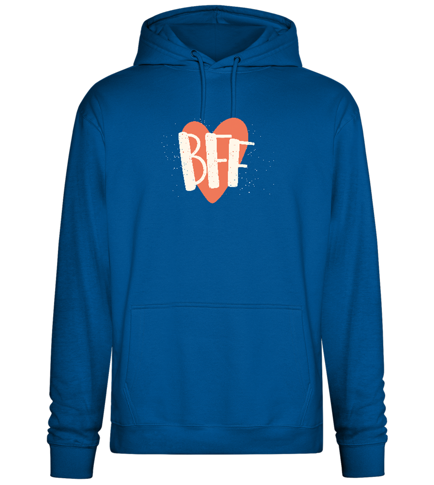 BFF Heart Design - Premium Essential Unisex Hoodie_ROYAL_front