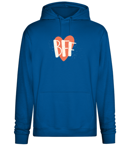 BFF Heart Design - Premium Essential Unisex Hoodie_ROYAL_front