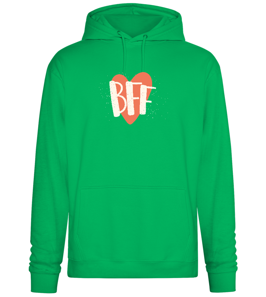 BFF Heart Design - Premium Essential Unisex Hoodie_SPRING GREEN_front