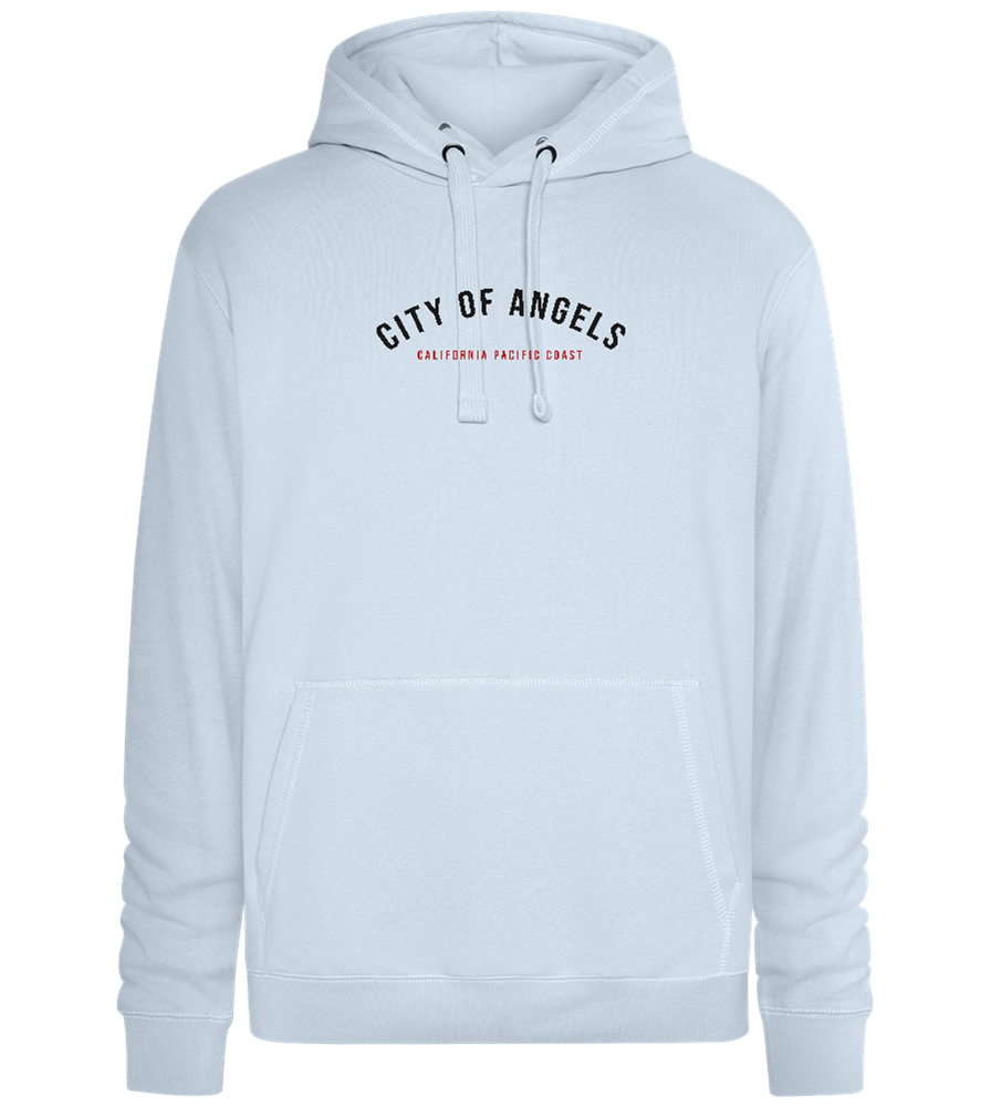 City of Angels Design - Premium unisex hoodie_CREAMY BLUE_front