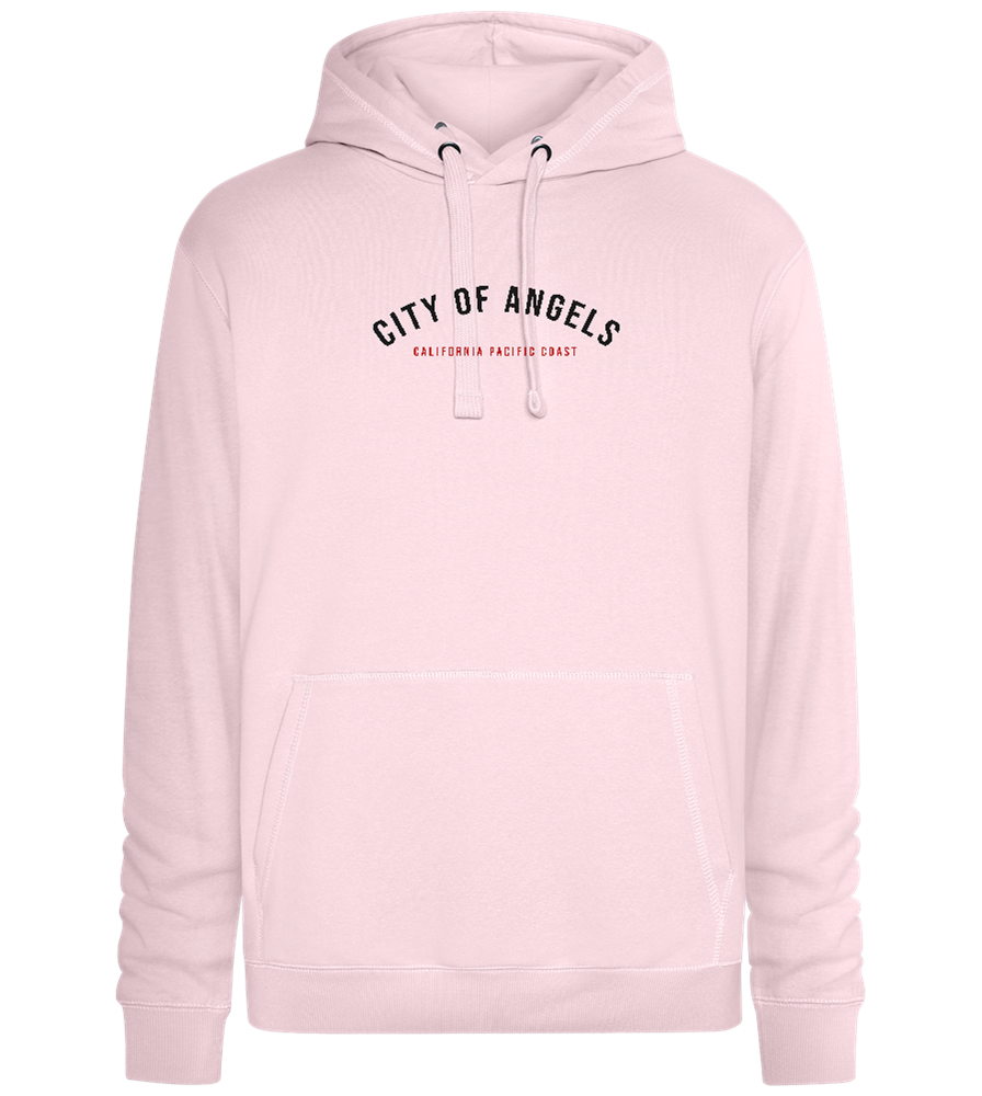 City of Angels Design - Premium unisex hoodie_LIGHT PEACH ROSE_front