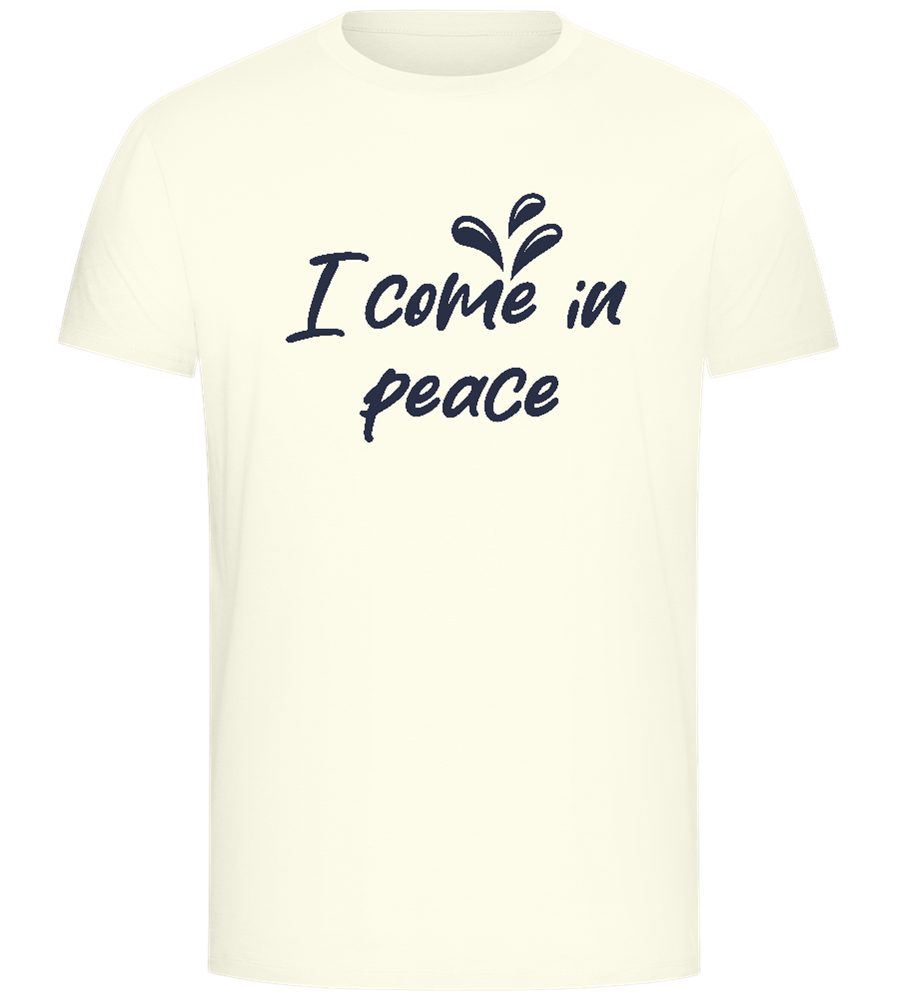 I Come in Peace Design - Comfort Unisex T-Shirt_ECRU_front