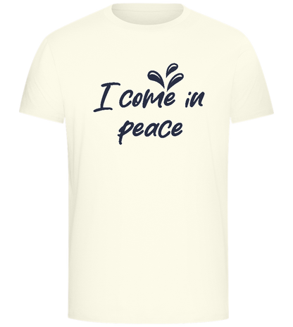 I Come in Peace Design - Comfort Unisex T-Shirt_ECRU_front