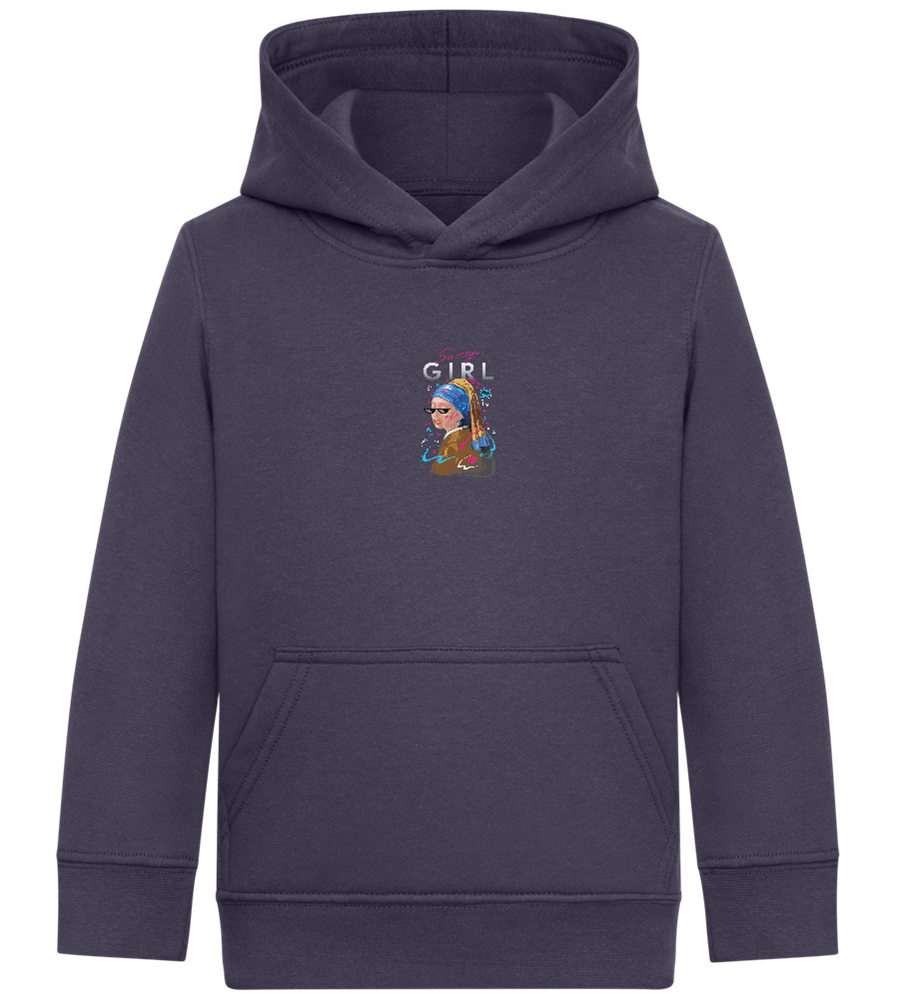 The Sassy Girl Design - Comfort Kids Hoodie_FRENCH NAVY_front