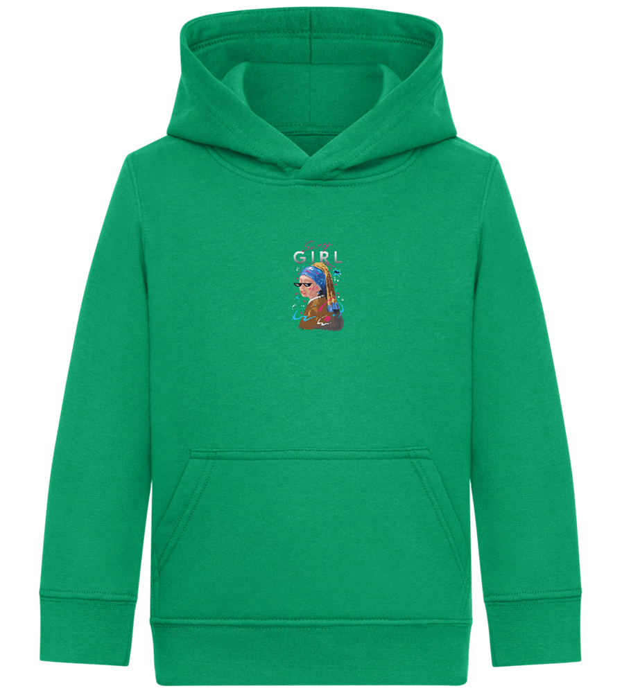 The Sassy Girl Design - Comfort Kids Hoodie_MEADOW GREEN_front