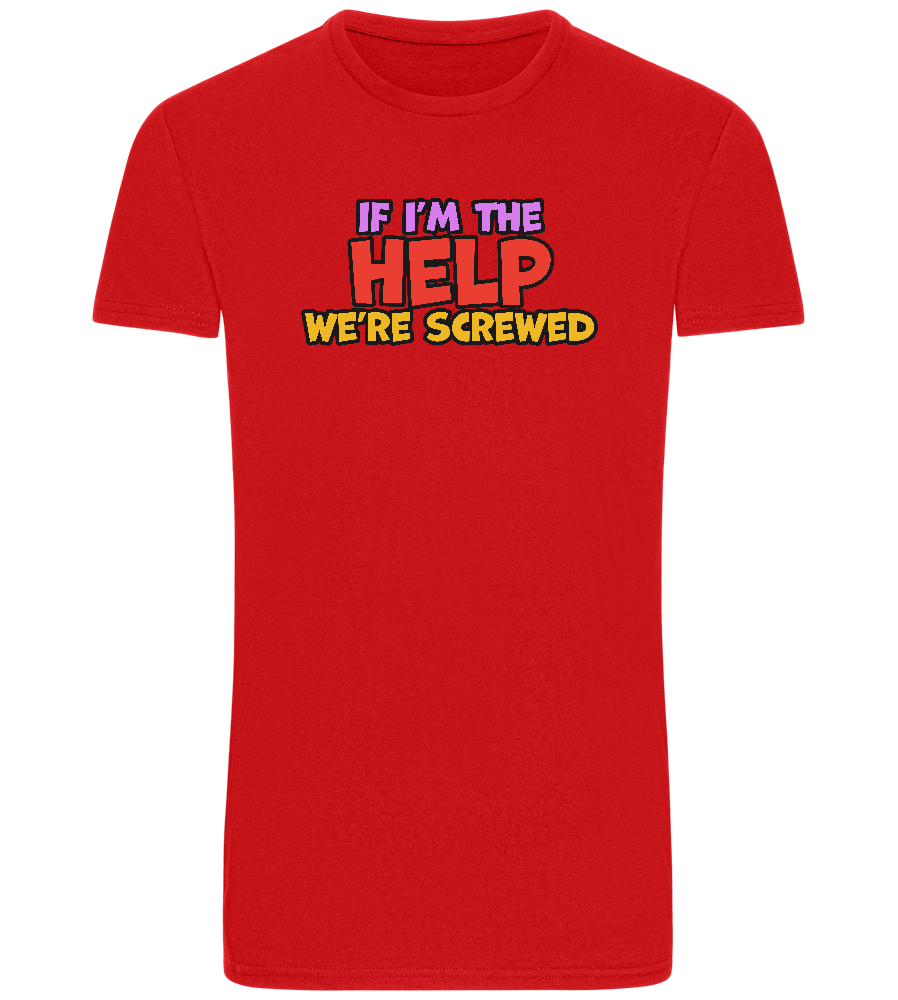 The Help Design - Basic Unisex T-Shirt_RED_front