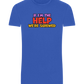 The Help Design - Basic Unisex T-Shirt_ROYAL_front