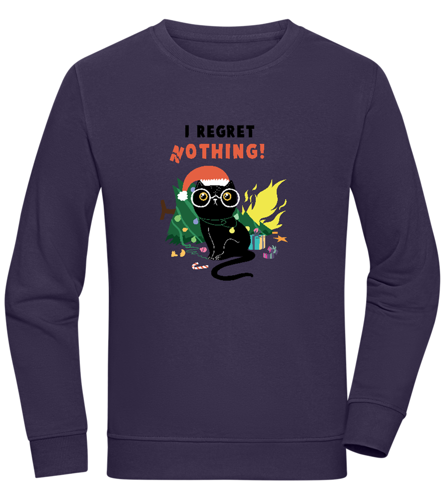 I Regret Nothing Design - Comfort unisex sweater FRENCH NAVY front