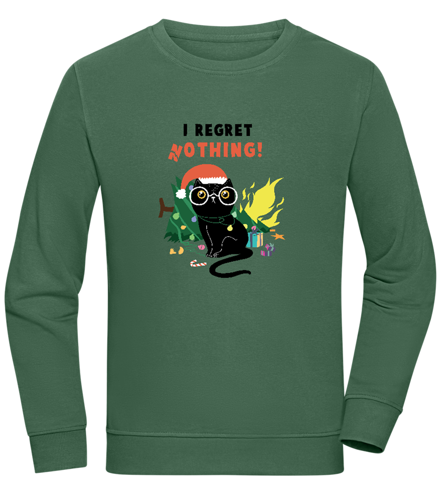 I Regret Nothing Design - Comfort unisex sweater GREEN BOTTLE front