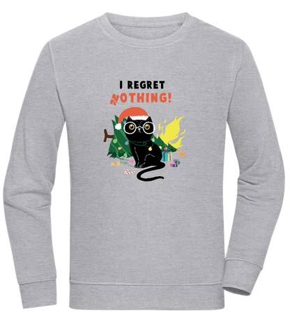 I Regret Nothing Design - Comfort unisex sweater ORION GREY II front