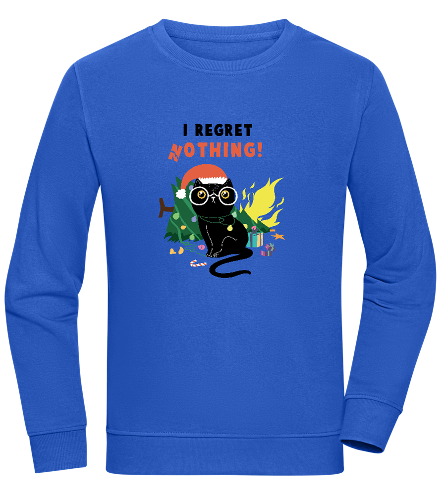 I Regret Nothing Design - Comfort unisex sweater ROYAL front
