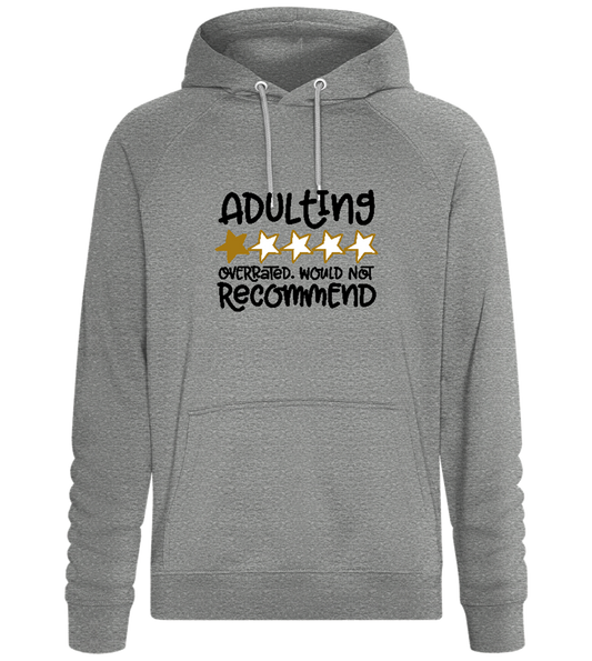 Adulting is Overrated Design - Comfort unisex hoodie_ORION GREY II_front