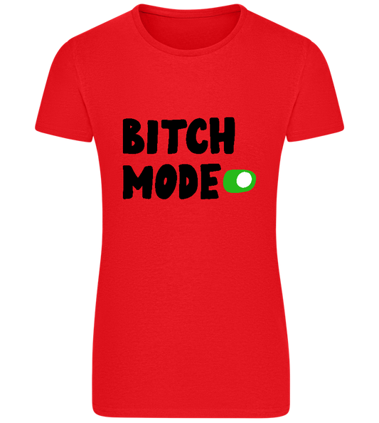 B-mode Design - Basic women's fitted t-shirt RED front