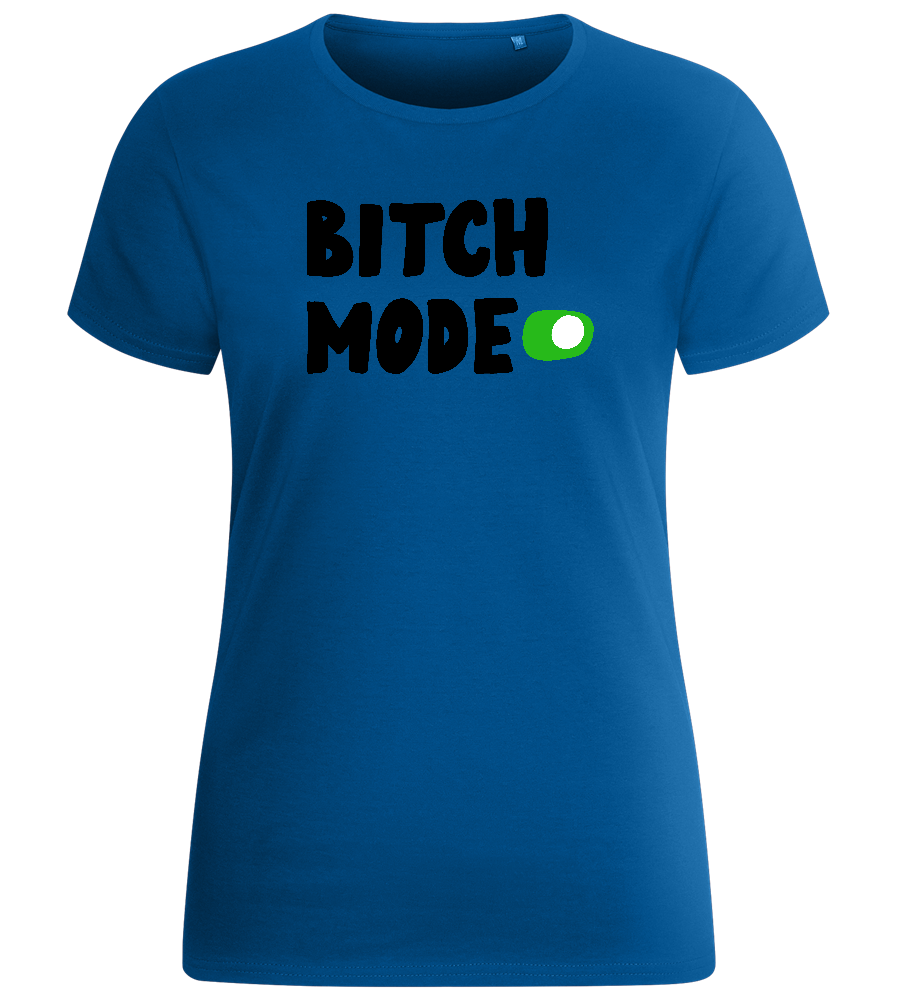 B-mode Design - Basic women's fitted t-shirt_ROYAL_front