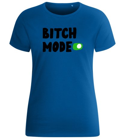 B-mode Design - Basic women's fitted t-shirt_ROYAL_front