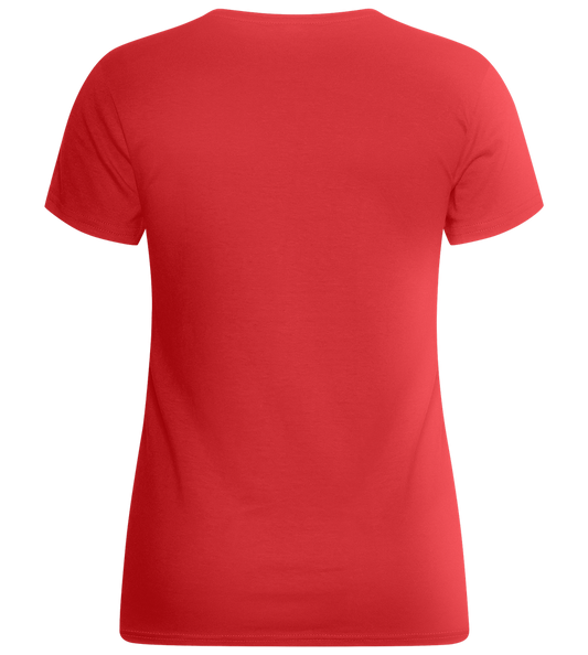 B-mode Design - Basic women's fitted t-shirt RED back