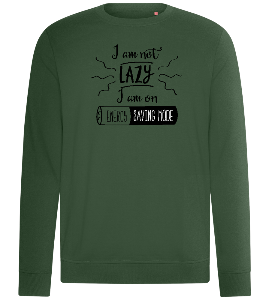 Im Not Lazy Design - Comfort unisex sweater_GREEN BOTTLE_front