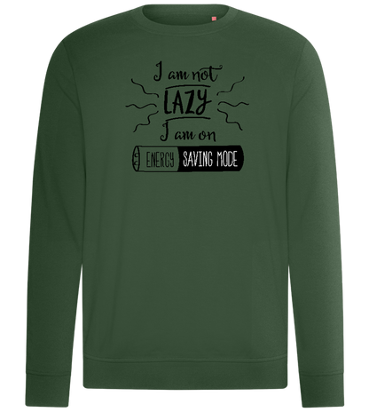 Im Not Lazy Design - Comfort unisex sweater_GREEN BOTTLE_front