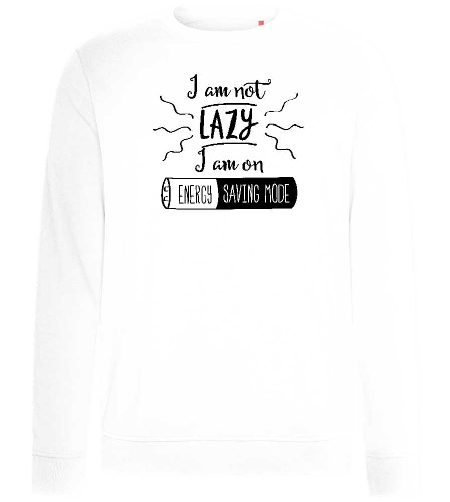 Im Not Lazy Design - Comfort unisex sweater_WHITE_front