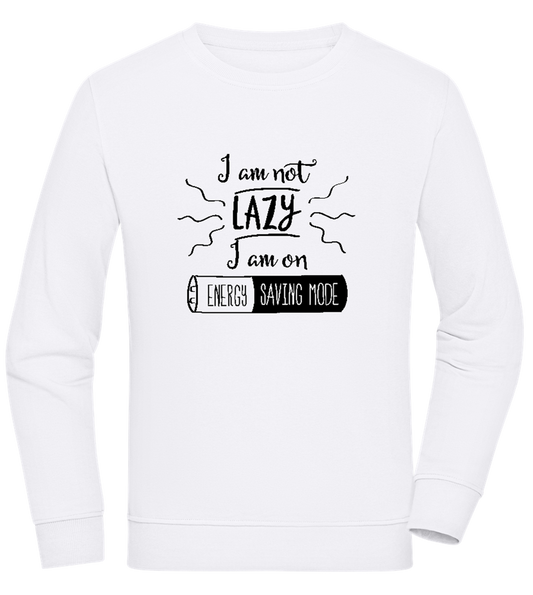 Im Not Lazy Design - Comfort unisex sweater WHITE front