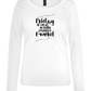 My Second Favorite F-Word Design - Comfort women's long sleeve t-shirt_WHITE_front