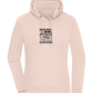 Pretending to be Nice Design - Premium women's hoodie LIGHT PEACH ROSE front