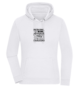 Pretending to be Nice Design - Sweat à capuche Premium femme