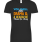 You Smell Like Drama Design - Comfort women's t-shirt DEEP BLACK front