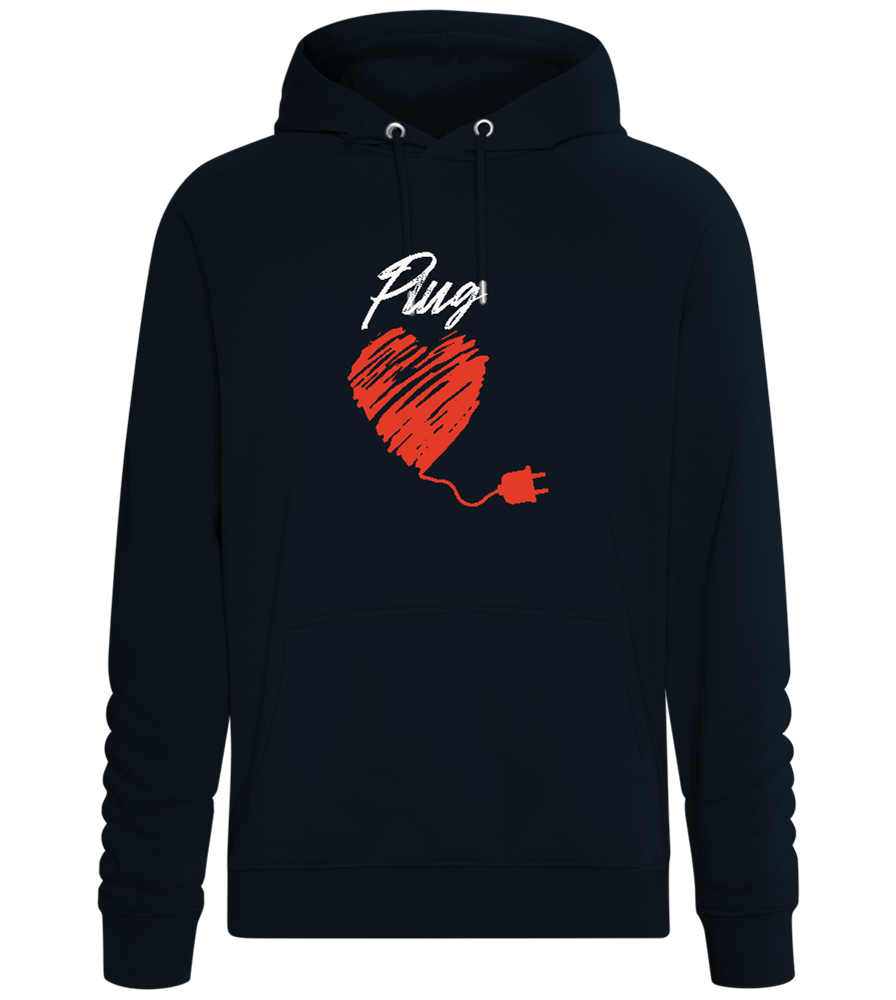 Plug Design - Comfort unisex hoodie_BLACK_front