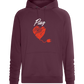 Plug Design - Comfort unisex hoodie_BORDEAUX_front