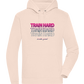Train Hard Design - Premium unisex hoodie LIGHT PEACH ROSE front